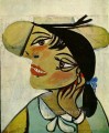 Portrait Woman with ermine collar Olga 1923 cubist Pablo Picasso